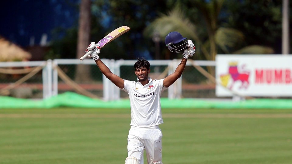 Angkrish Raghuvanshi scored an 114 against Haryana in Ranji Trophy match.