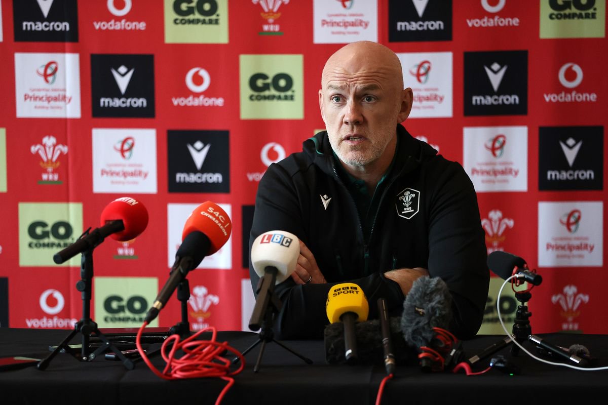 Wales Head Coach Steve Tandy speaking to the media as he announces his squad for this autumns Nations Championship fixtures
