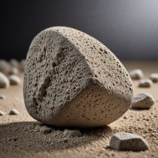 An AI-generated image of a pumice stone