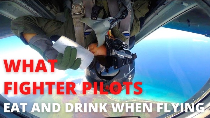 USAF Fighter Pilot on What they Eat and Drink while Flying - YouTube