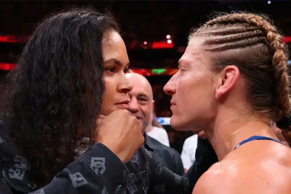 Kayla Harrison e Amanda Nunes cara a cara