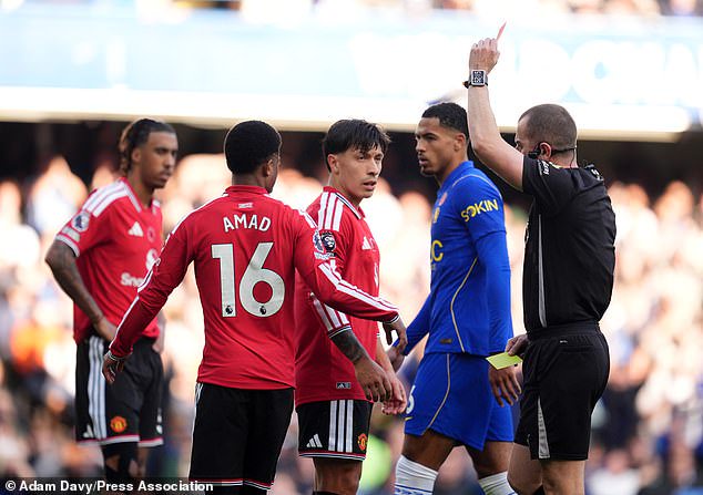 Martinez made a ridiculous decision to lead with his elbow, fouling Wesley Fofana in the box
