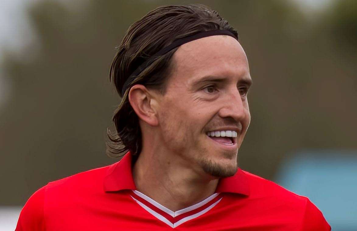 Ebbsfleet’s Ben Chapman scored a hat-trick against Maidenhead. Picture: Ed Miller/EUFC
