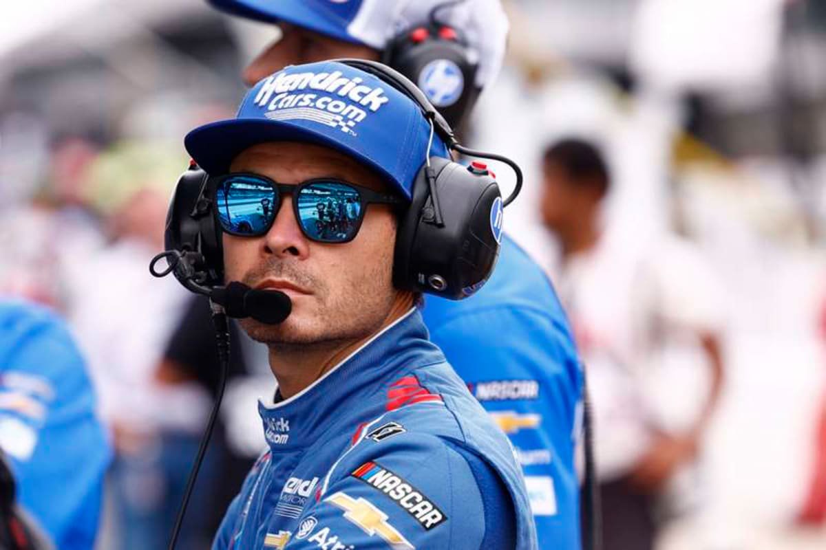 INDIANAPOLIS, IN – JULY 25: Kyle Larson 5 Hendrick Motorsports Chevrolet SS on pit lane during qualifications for the NASCAR, Motorsport, USA Cup Series Brickyard 400 on July 25, 2026 at Indianapolis Motor Speedway in Indianapolis, IN. Photo by Jeffrey Brown/Icon Sportswire AUTO: JUL 25 NASCAR Cup Series Brickyard 400 EDITORIAL USE ONLY Icon072526009400 ©IMAGO/Icon Sportswire