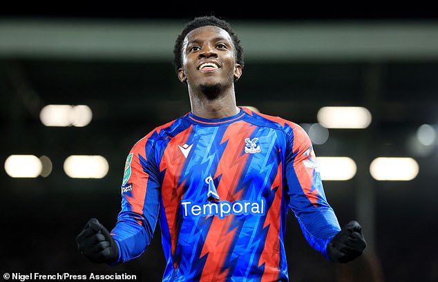 Eddie Nketiah scored an acrobatic delicate goal to put Palace ahead in the first half