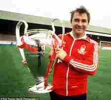 Legendardy Nottingham Forest boss Brian Clough poses with the European Cup back in 1980