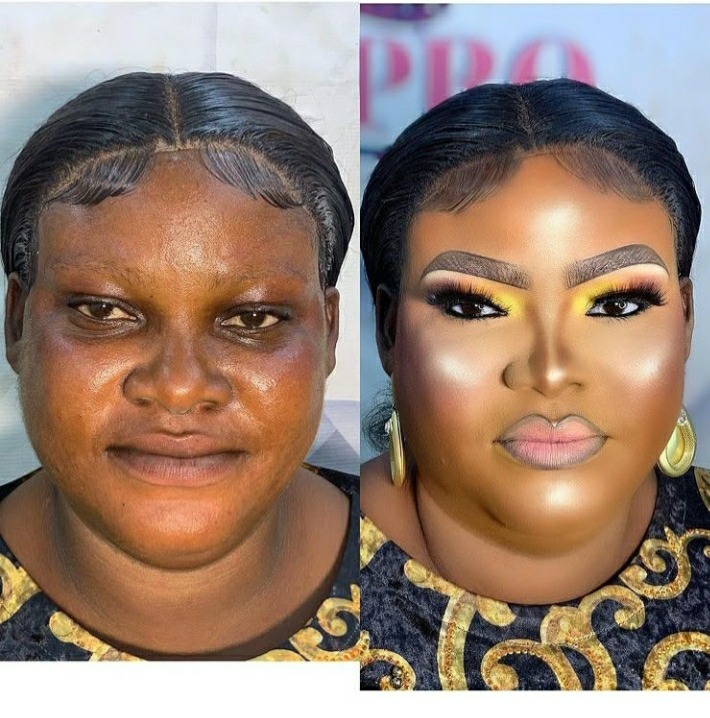 This is real scam: See Before And After Makeup Photo Of A Lady