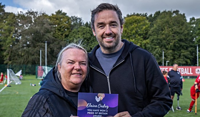 Elaine Oakey honour from Manford