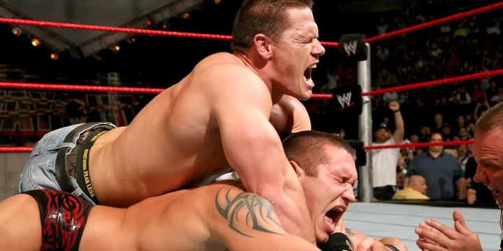 Randy Orton v John Cena No Way Out 2008 Cropped
