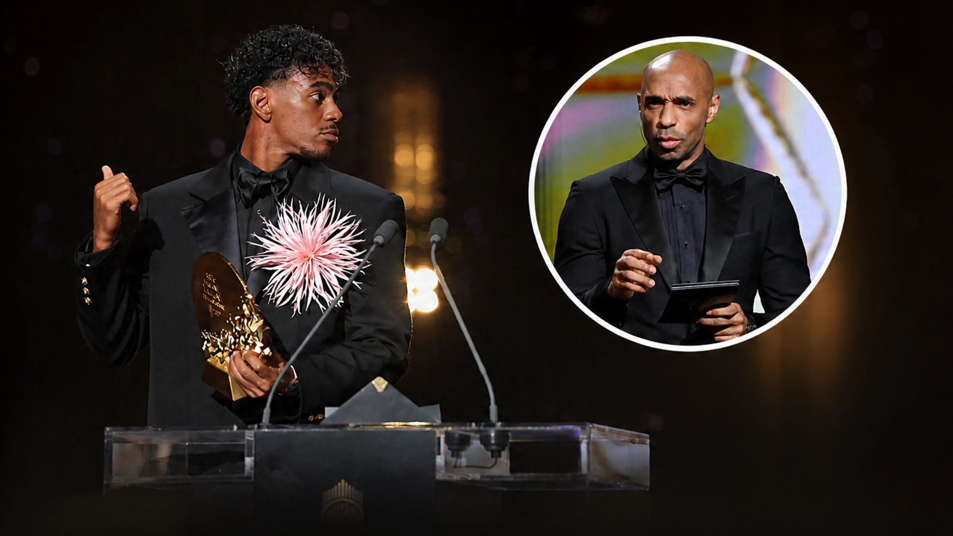 Thierry Henry slammed for 'disrespectful' comment to Lamine Yamal on stage at Ballon d'Or ceremony