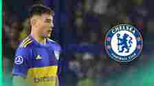 Boca Juniors centre-back Aaron Anselmino