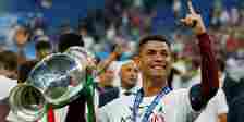 Cristiano Ronaldo celebrates winning Euro 2016