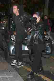 Cole Tucker & Vanessa Hudgens Perfectly Match In Black