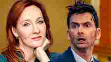 Jk rowling and David Tennant composite