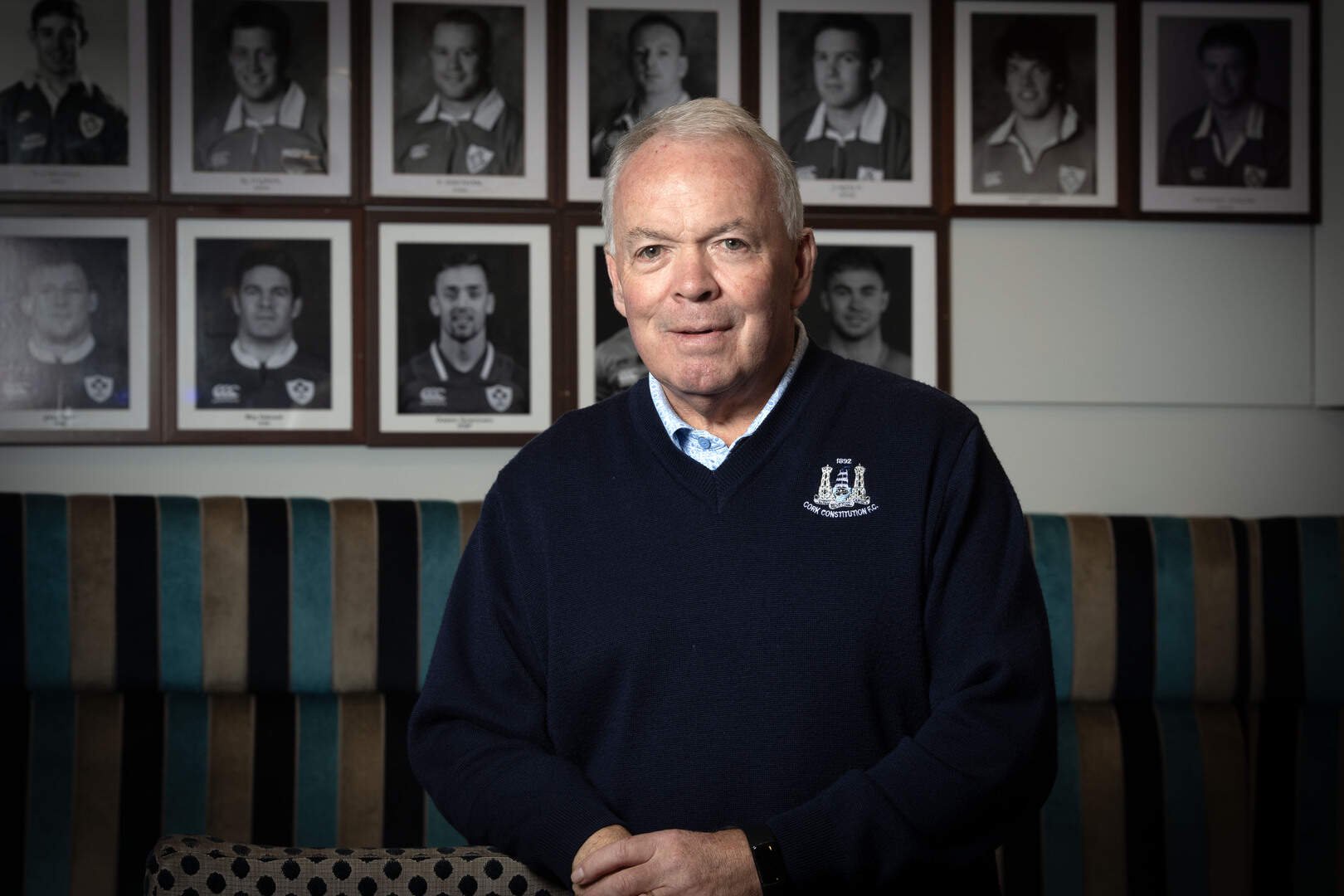 Former Ireland out-half Ralph Keyes photographed this week at the Cork Con clubhouse 