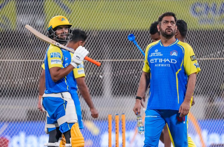 MS Dhoni has rejoined CSK practice sessions after his injury. (PTI Photo)