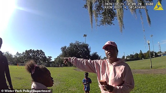 The toddler's mother disputed the organizer's version of events to the responding officers