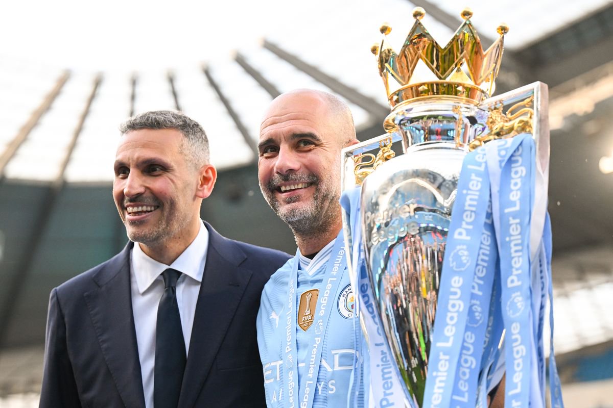 Khaldoon Al Mubarak and Pep Guardiola