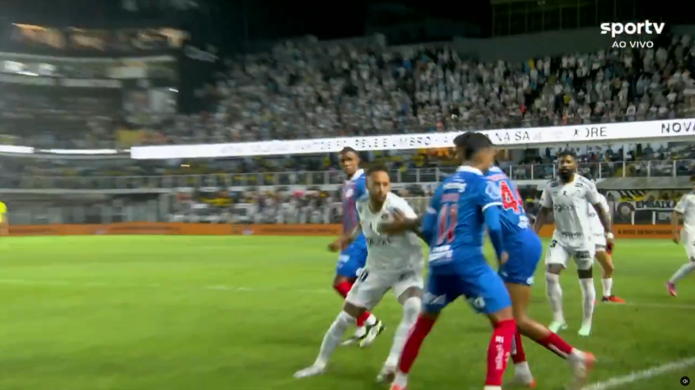 Confusão entre Neymar e Nestor - Foto: Reprodução