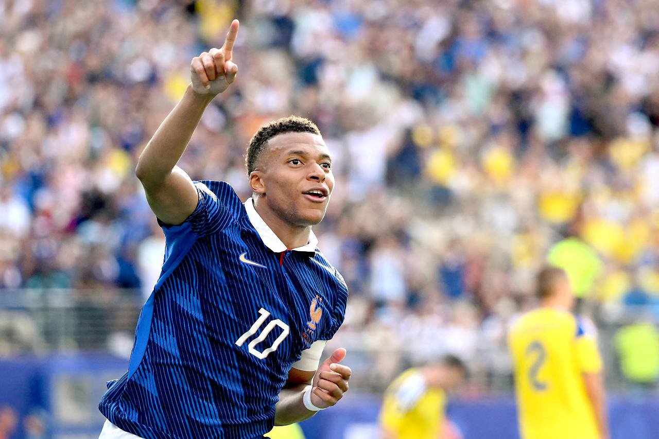 Jubel von Kylian Mbappe (Frankreich)
