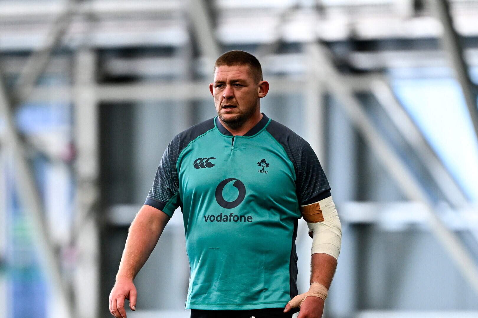 Tadhg Furlong training at the IRFU High Performance Centre in Abbotstown, Dublin