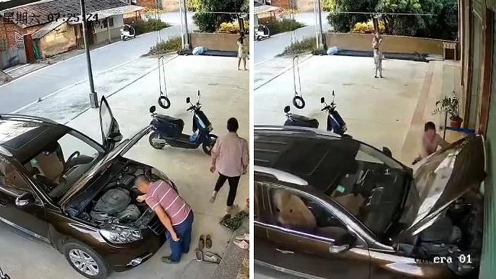 Automatic Car ने शख्स को मौत के मुंह में डाला, रिपेयरिंग करते वक्त हुआ दिल दहला देने वाला हादसा