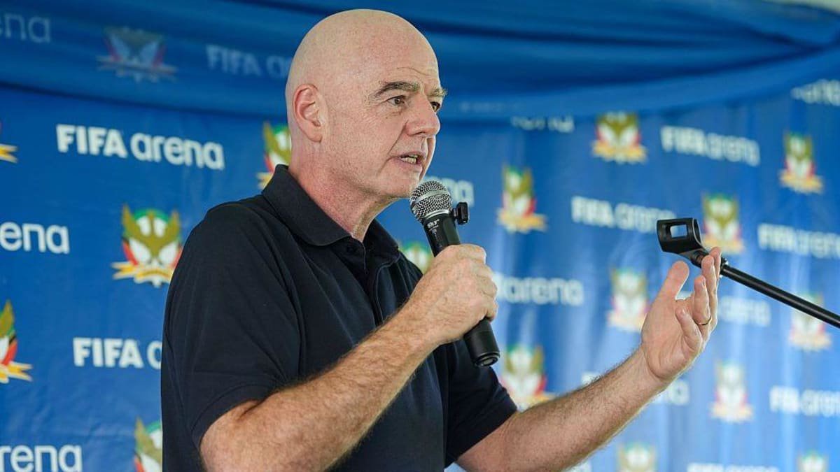 Fifa president Gianni Infantino during the Fifa Arena inauguration meeting
