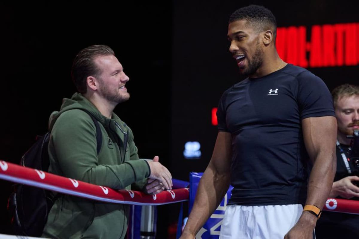 Anthony Joshua with Ben Davison