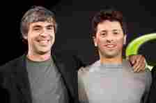 Co-founders Larry Page and Sergey Brin had a suggestive nickname for the search engine. (James Leynse/Corbis via Getty Images)