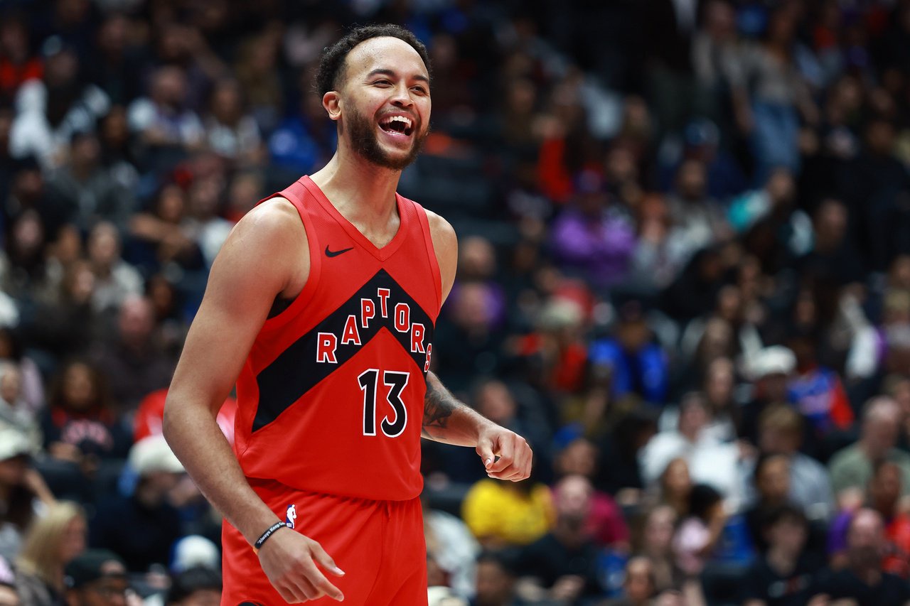 VANCOUVER, BRITISH COLUMBIA - OCTOBER 10: Kyle Anderson #13 of the Toronto Raptors reacts during the preseason game between Los Angeles Clippers and Toronto Raptors at Rogers Arena on October 10, 2026 in Vancouver, British Columbia. NOTE TO USER: User expressly acknowledges and agrees that, by downloading and or using this photograph, User is consenting to the terms and conditions of the Getty Images License Agreement. (Photo by Elizabeth Ruiz Ruiz/Getty Images)