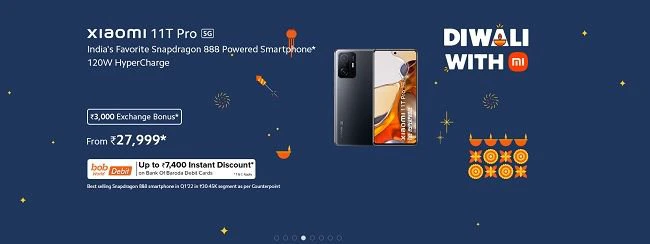 Xiaomi 11T Pro 5G Diwali with Mi Sale