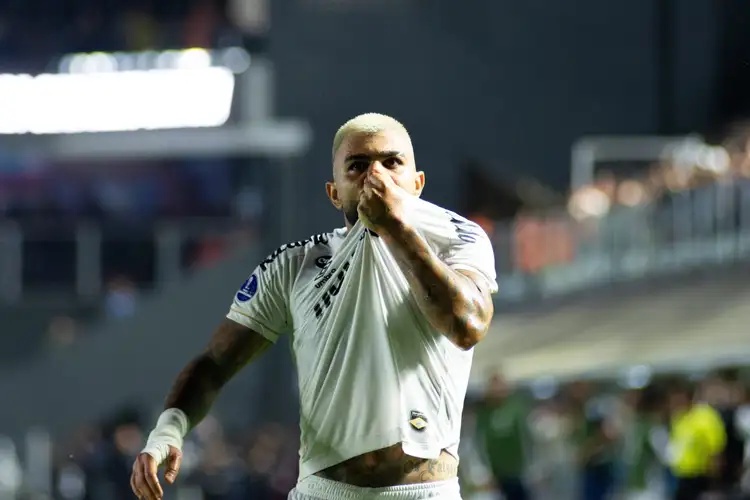 Gabigol marcou 101 gols com a camisa do Santos. (Foto: (Foto: Carlos Torres/Agencia Enquadra