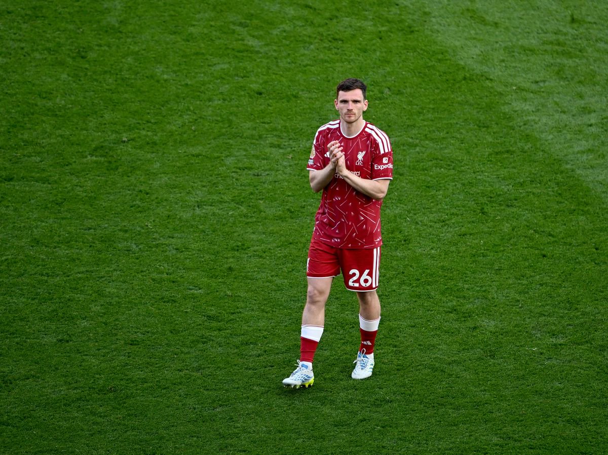 Andrew Robertson of Liverpool after the Premier League match between Liverpool and Brentford