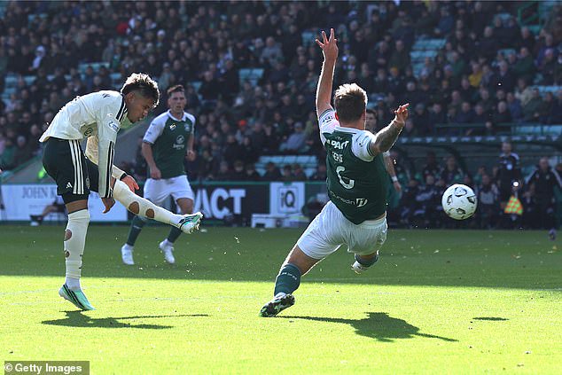 Camilo Duran fires home what proved to be the winning goal just before the half-time interval