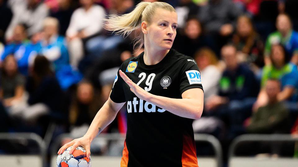 Antje Döll (Deutschland) in Aktion.