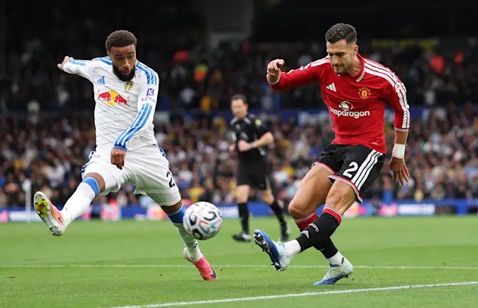 Jayden Bogle (left) and Diogo Dalot (right) were two of the strongest performers when it came to defensive metrics this weekend