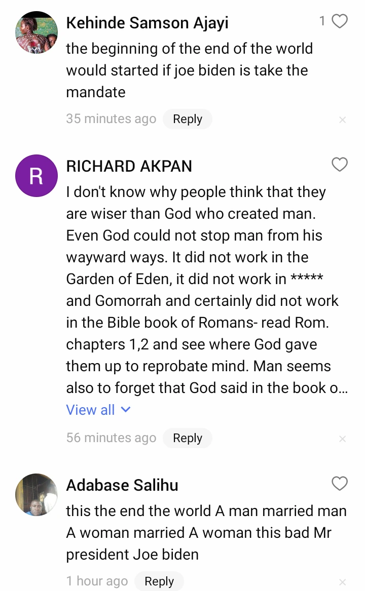 Joe Biden Sends Powerful Message To All Gays, Lesbians And Transgender Across The World. 9