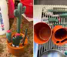 Cleaning Equipment Can Be A Real Thorn In Your Side But This Adorable Cacti Bottle Cleaning Brush Set Is Everything But