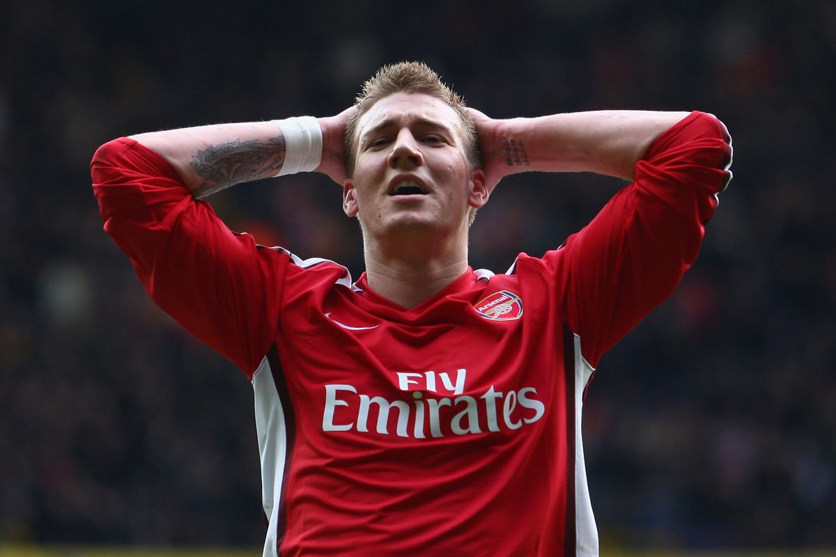 Nicklas Bendtner of Arsenal