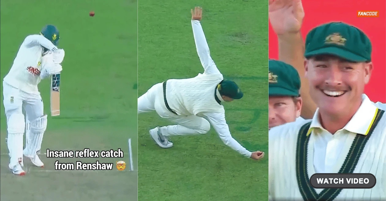 WATCH: Matt Renshaw takes a blinder to remove Ryan Rickelton in SA vs AUS 2nd Test