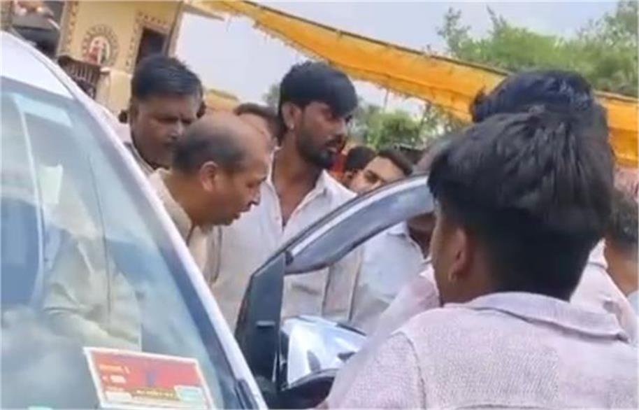 bjp senior mla faces public outrage forced to leave event amid protest