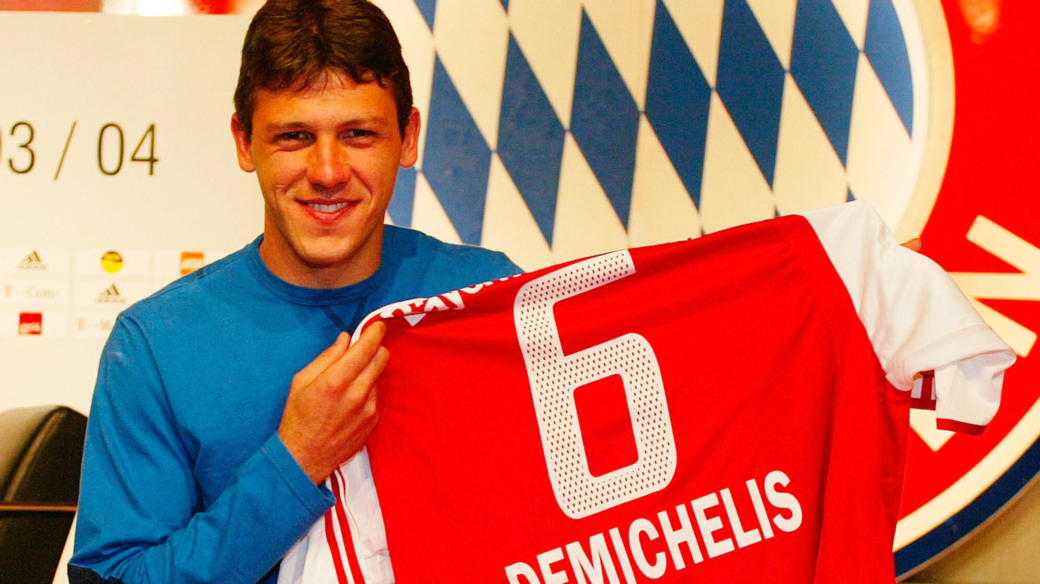 Martin Demichelis bei seiner Vorstellung beim FC Bayern