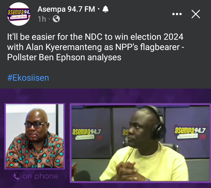 NDC Will Certainly Win 2024 Presidential Election If NPP Makes Him The