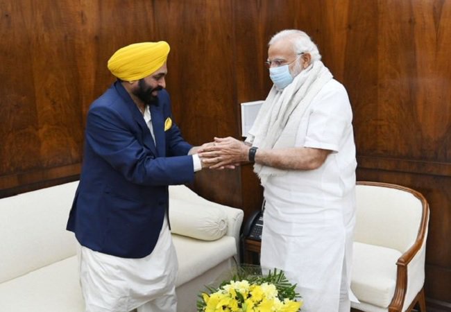 PM Modi and Bhagwant Mann