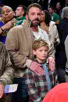 Ben Affleck with the son he shares with Jennifer Lopez