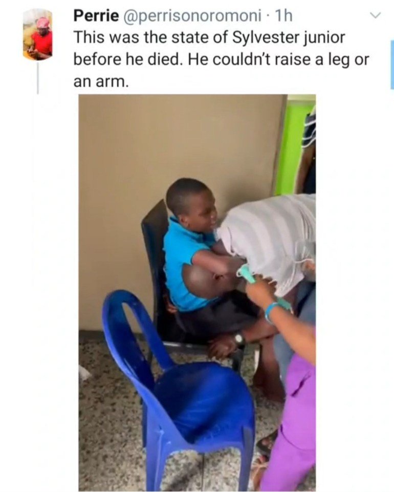 Graphic videos show final moments of boy, 12, who died after allegedly being tortured by his classmates for refusing to join cult 