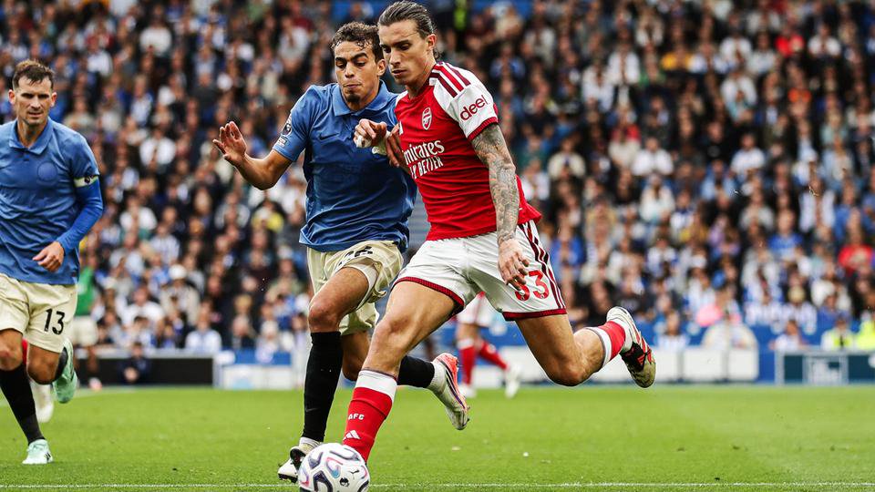 Spielszene der Partie Brighton and Hove Albion gegen Arsenal London