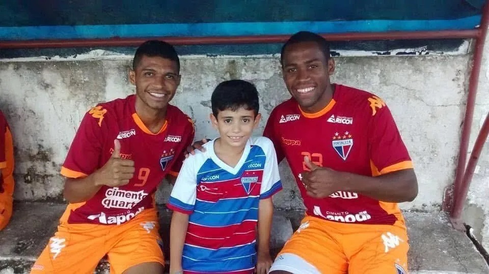Guga visitava treinos do Fortaleza quando criança e chegou a fazer partidas na base do clube