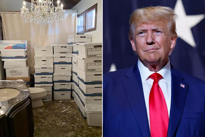 Donald Trump documents split