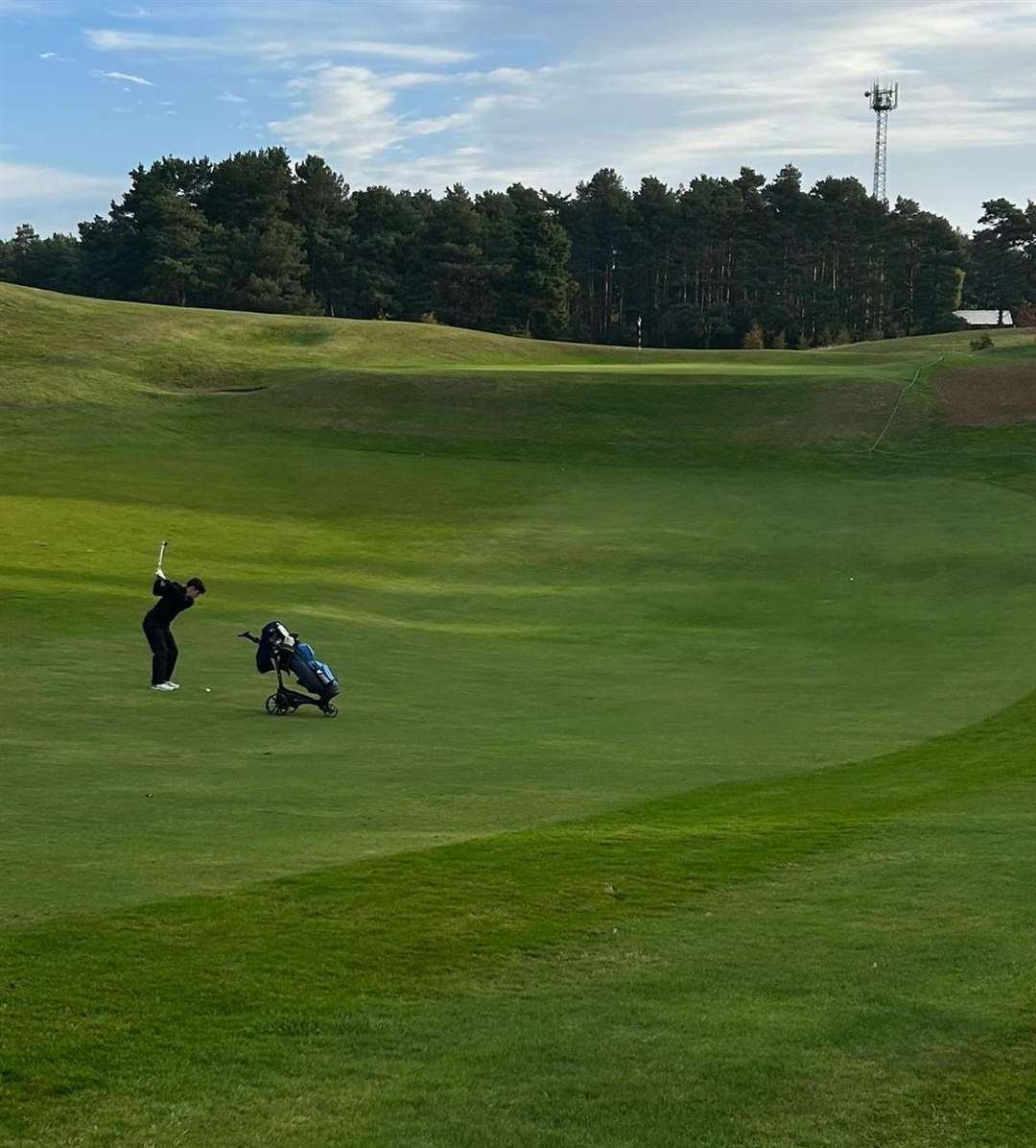 Ruaridh Holden in action.